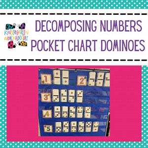 Decomposing Numbers Pocket Chart Dominoes - Math Centers and Printables