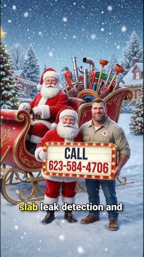 Christmas Slab Leak Repair in Phoenix AZ Emergency Master Plumbing & Air