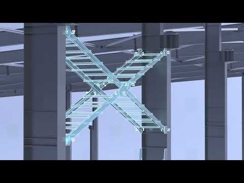 3D Animation of Steel Building Installation | Warehouse Project Example