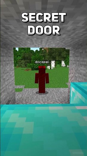3x3 Secret Door in #minecraft