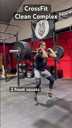 CrossFit workout. CrossFit Emom. Squat cleans. Front squats. CrossFit clean complex. #fit #crossfit