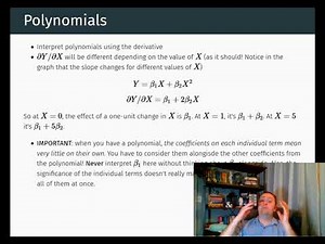 Econometrics - Polynomials and Logarithms (Functional Form)