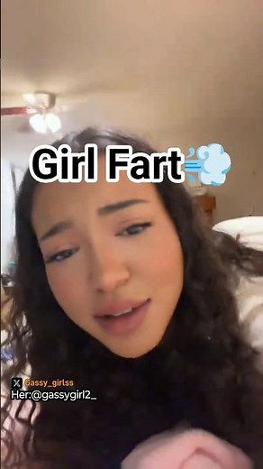 Asian girl fart on her stomach the bed relief her:@gassygirl2_