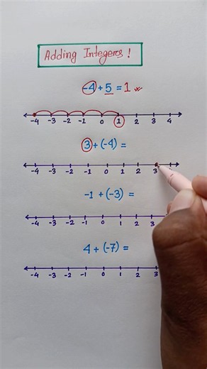 Kids can Add Integers Easily #mathstricks #addition #kids