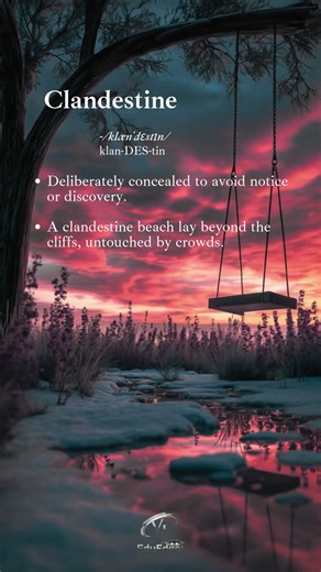 A Word That Means ‘Kept Secret’ | CLANDESTINE | VJ EduEdge | #englishvocabulary #learnenglish