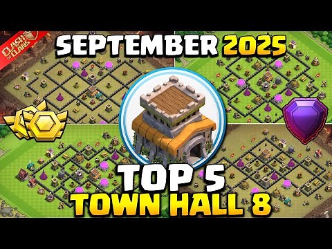 NEW BEST Town Hall 8 (TH8) Base Layout + Copy Link 2025 | TOP 5 TH8 War Base | Clash of Clans TH8
