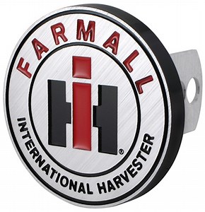 IH Farmall Trailer Hitch Receiver Cover - 1-1/4" and 2" Hitches - Aluminum PlastiColor Hitch Covers