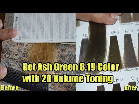 Keune Ash Green 8.19 Full Practical With 20 Volume Developer |The Stylish Mod