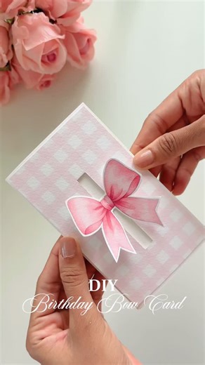 19K views · 1.2K reactions | Diy Birthday Bow Card  Watch the full step-by-step tutorial with measurements on my Youtube channel! Link in bio - don’t miss it Follow-@gayatriscrafts_kids #DIYCard #DIYCrafts #PopUpCard #HandmadeCard #Craftldeas #BirthdayCardDIY #DIYBirthdayCard #PaperCraft #CardMaking #CraftyCreations | Gayatriscrafts | Facebook