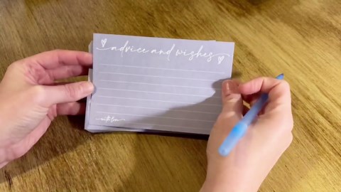 30 Advice & Wishes Cards - Minimalism Blue - Double Sided Fill-In Advice Cards For Bridal, Wedding, Graduate Party, Mr & Mrs, Retirement, Baby Shower, Party Favor & Supplies - A04