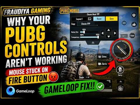 How to Fix Mouse Stuck on Fire Button in Gameloop (PUBG Mobile)!!
