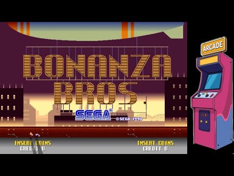Bonanza Bros. Arcade Longplay Playthrough SEGA 1990