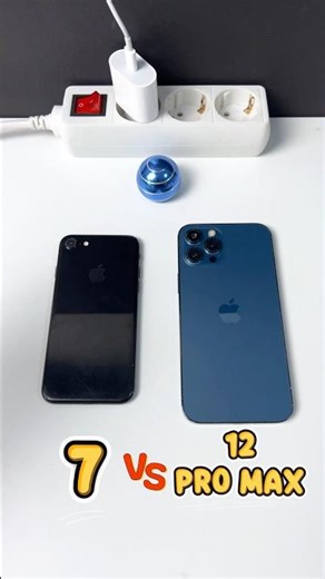iPhone 7 vs 12 Pro Max Power On Boot Speed Test Comparison 2026