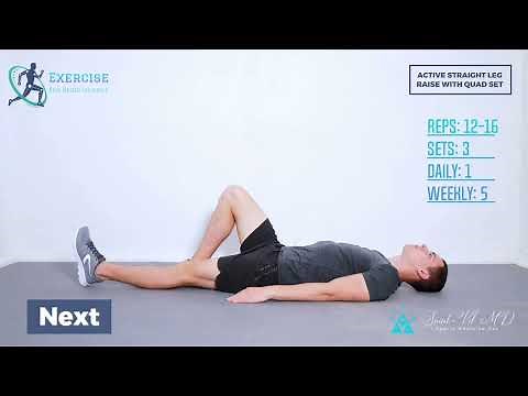 Active straight leg raise with quad set