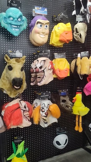 Buzz Lightyear Chicken Horse Killer Clown Purge Mask Costumes Spirit Halloween #shorts #viral #trend