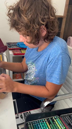 56K views · 3K reactions | Viktor's story is a wonderful example of the positive impact art can have on individuals with autism. His talent and creativity inspire others and show the importance of supporting and embracing neurodiversity. #autismawareness | Vichy’s art | Facebook