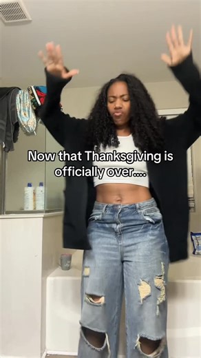 Tara Nicolina on Instagram: "This is the video Trey walked in on me recording… and honestly, this is how I’m choosing to use my free will 😂 Also….You really never know what people are doing in their homes😂 • • • #thanksgiving #christmas #holiday"