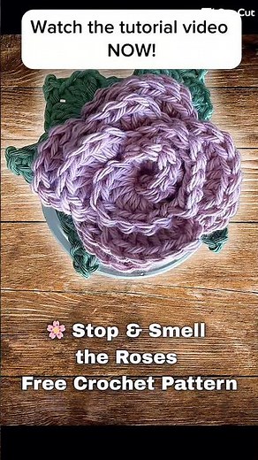 🌹 How to Crochet a Very Easy Rose | Stop & Smell the Roses 🌹 (Beginner Friendly!)