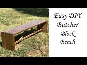 CHEAP and EASY DIY Butcher Block Bench from 2x4's