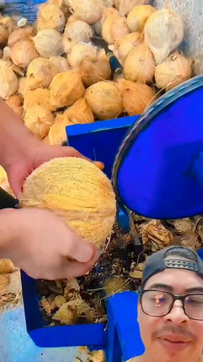 Maquina de pelar coco #champions #tecnología #inventoscuriosos | Gutemtips