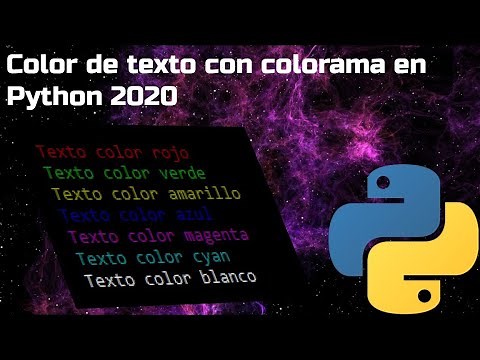 Color de texto con colorama en Python 2020