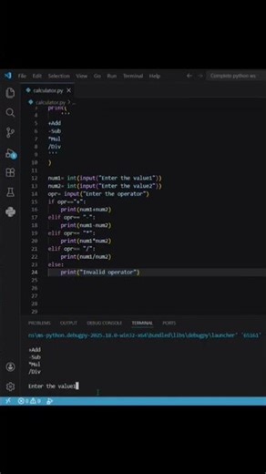 Make Your Own Calculator _Python at fingertips !!😎Be Digital✨