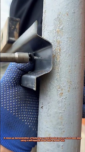 Smart Metal Bracket Fixing on Pipe Using Self-Tapping Screw