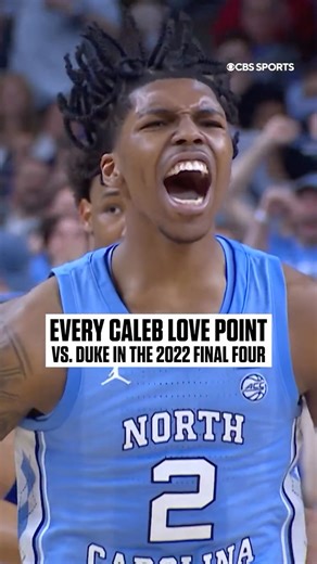 Caleb Love balled out the last time he played Duke in the NCAA Tournament 👀 Love will meet Duke again — this time in an Arizona uniform — on Thursday, at 9:39 PM ET on CBS and Paramount | CBS Sports