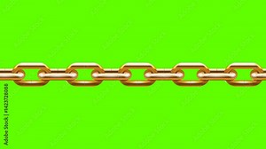 3d render of a chain link green Screen video