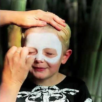Easy Halloween skull makeup: a how to from the Eden Project