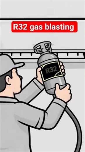 R32 AC installation = Safety first! 🔥❄️2️⃣ ⚠️🔥#creatorsearch2 #shortvideo #industrialelection#