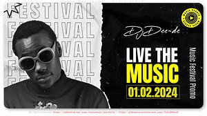 https://videohive.net/item/live-music-fest-promo/49818751 This template is recommended for promoting musical events such as a festival, concert, or a performance by a musical group at a club. Specify the lead artists, time and date of the event in this promotion. Create a short and dynamic promotion video for your video blog, channel on youtube or other social nets, concert event, new DJ set, musical club night, mini music clip on Mtv or crazy dance party a few clicks! Do you want to make a musi