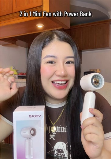 2 in 1 Mini Fan with Power Bank #minifan #powerbank