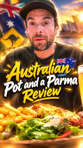 Pot and a Parma for dinner. #Australia | dinner