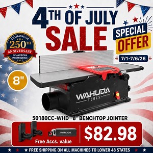 8" Benchtop Jointer - Wahuda Tools