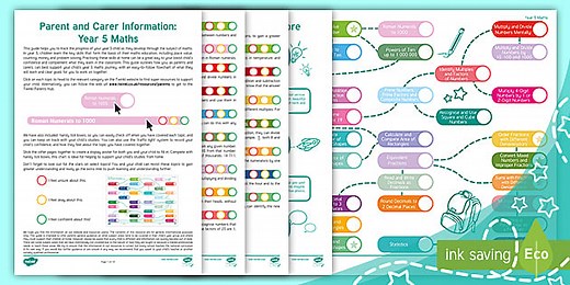 A Parent Guide to Year 5 Maths