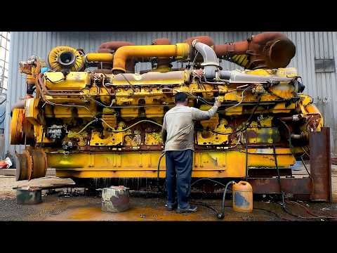 Resurrecting Industrial Legends: Full Documentary on Vintage Engine Restoration