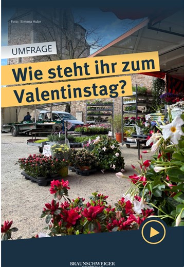 Happy Valentinesday 💞☺️ Wir haben uns in #braunschweig mal umgehört, was ihr von dem Tag eigentlich haltet. Macht ihr heute etwas besonders mit euren Lieblingsmenschen? 🫶 #braunschweigerzeitung #valentinesday