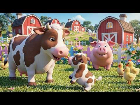 Baby Cow Moos Moo Moo Moo | Farm Animal Sounds & Nursery Rhymes
