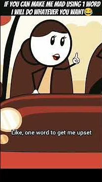 POV:If You Can Make Me Mad Using 1 Word I will Do Whatever You Want 😂 #StickmanComedy #animation