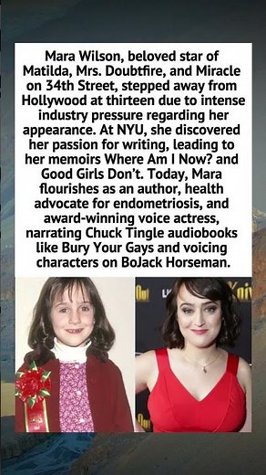 Where Is Mara Wilson Now? From Matilda Star to Award-Winning Author #MaraWilson #Matilda