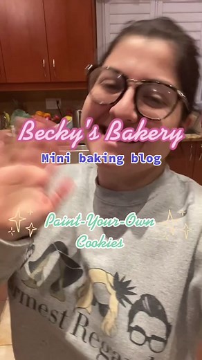 Making the paint-your-own cookies! 🎨🖌 #minibakingvlog #baking #bakingtiktok #cookies