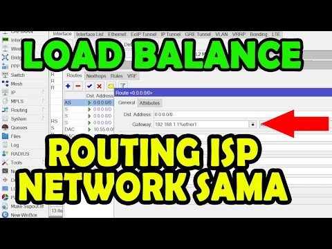 Load Balance Routing ISP Network Sama