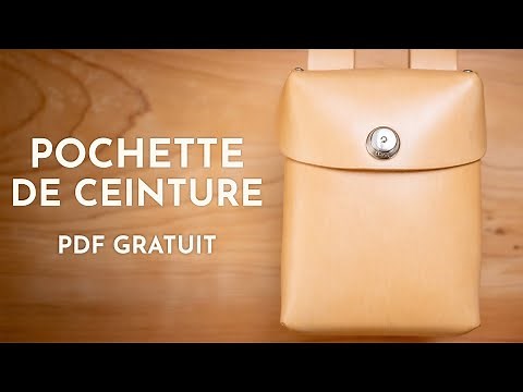 [FR] Fabriquez une pochette de ceinture en cuir - patron GRATUIT !