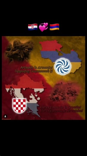 Croatia💞Armenia #hercegbosna#nagornokarabakh#croatia#armenia
