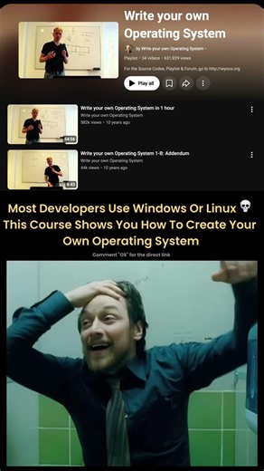 Build Your Own Operating System From Scratch #coding #operatingsystem #computerscience