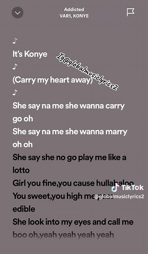 Var1 & Konye - Addicted Lyrics Video