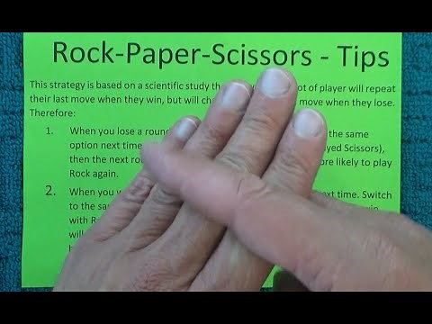 How to Win at Rock Paper Scissors - Two Simple Rules - Easy to Remember - Tips and Tricks - Tutorial