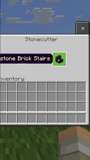 How to Make Polished Blackstone Brick Stairs With a Stone Cutter in Minecraft #Shorts