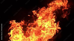 Fire and Explosion 480fps Slow Motion x16 Loop 9 High Speed Camera